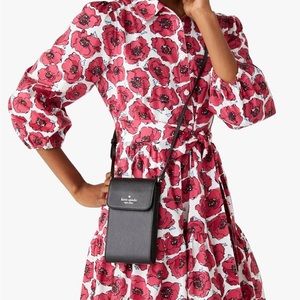 NEW Kate Spade Spencer North South Phone Crossbody NWT Black
